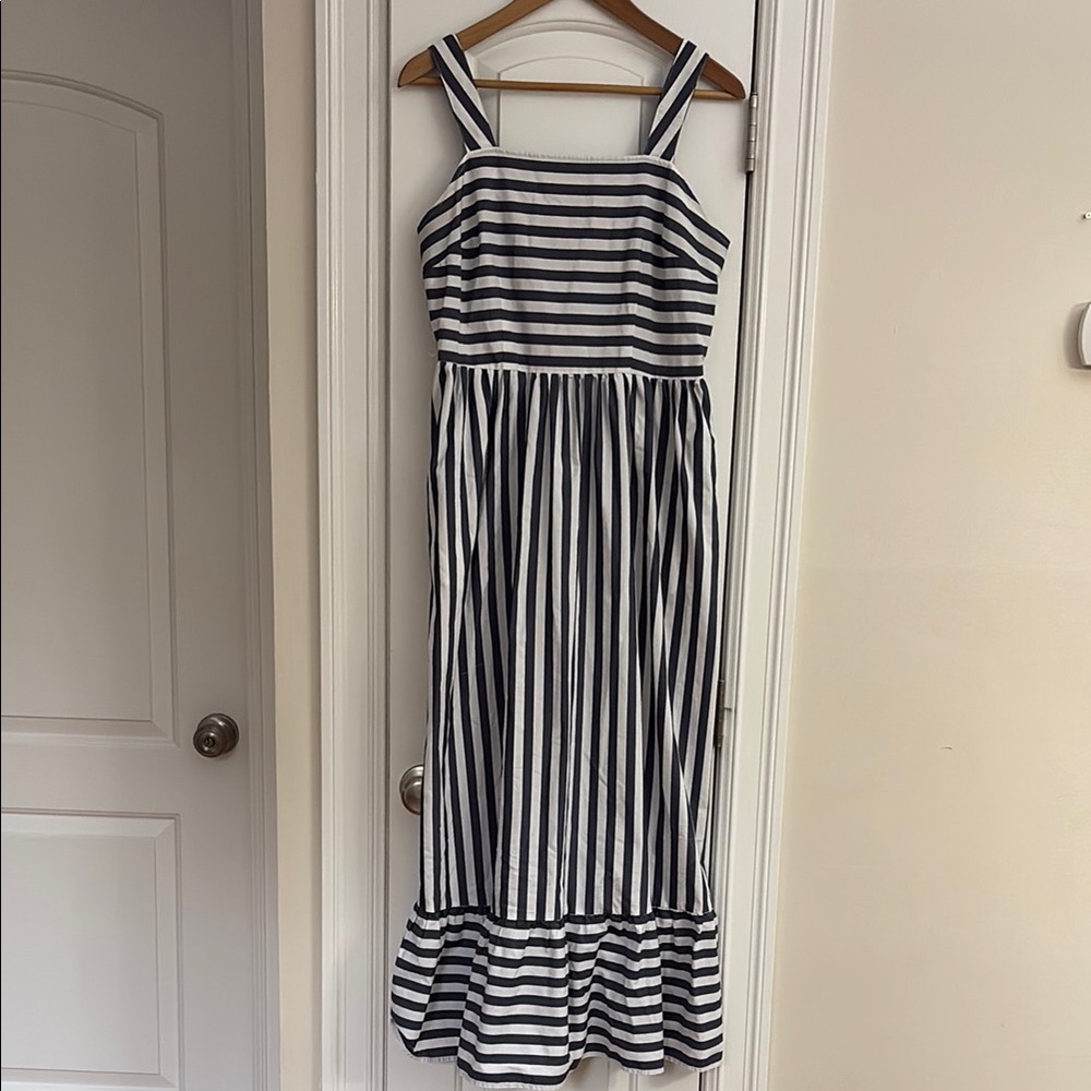 A New Day Striped Blue & White Maxi Dress - Size M